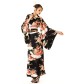 Sort Kimono Kjole
