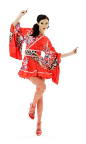 Kimono Mini Kjole