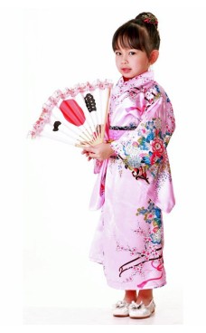 Japansk Kimono Børnekjole